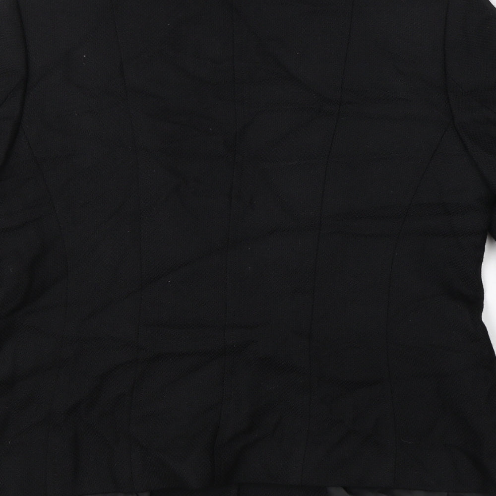 M&S Womens Black   Jacket Blazer Size 14