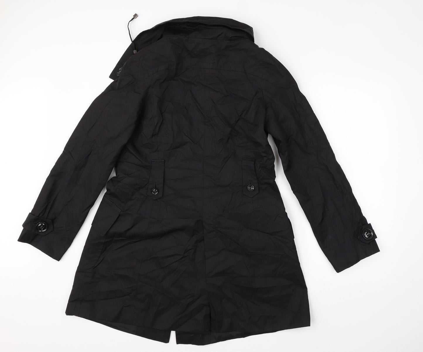 Principles Womens Black   Overcoat Coat Size 14