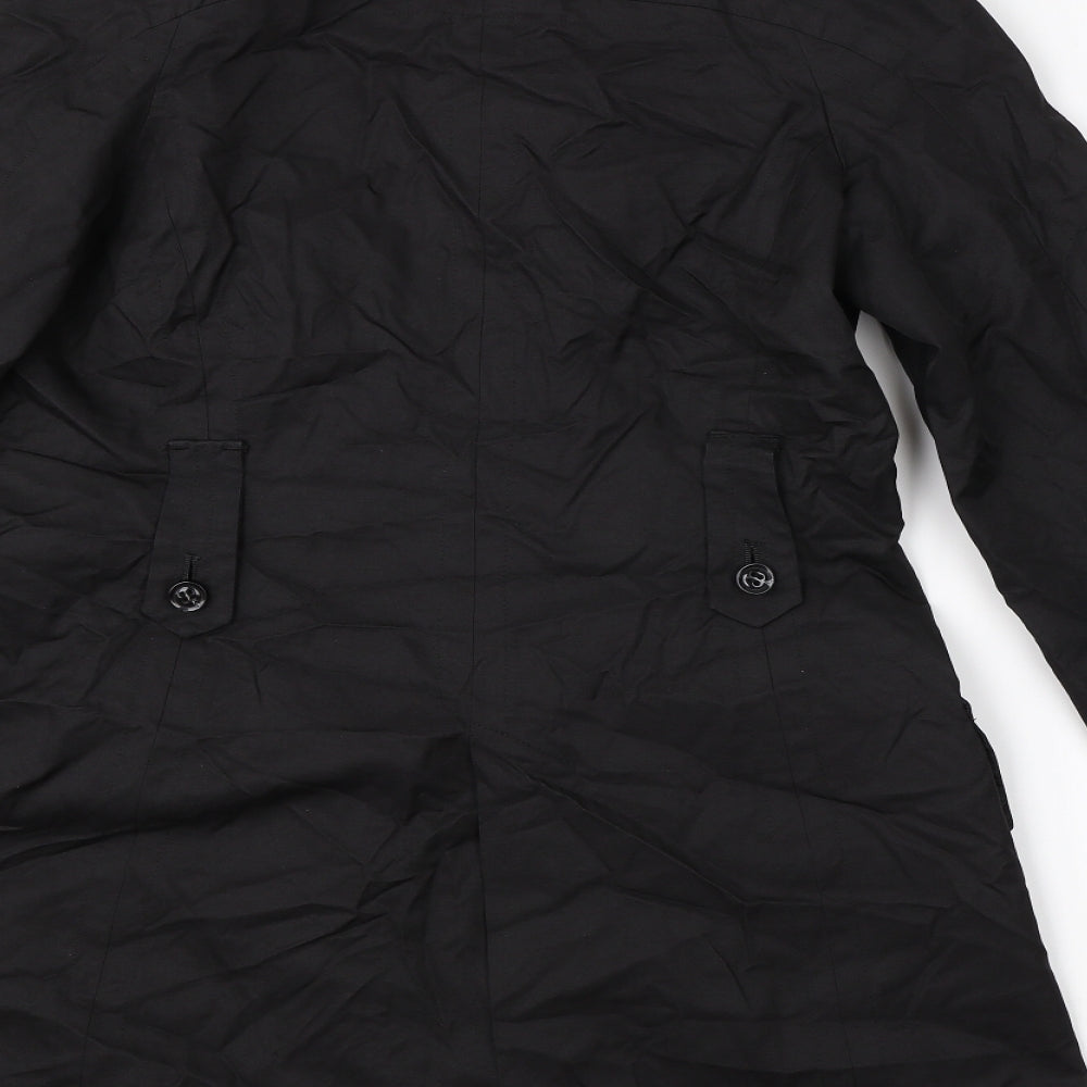 Principles Womens Black   Overcoat Coat Size 14