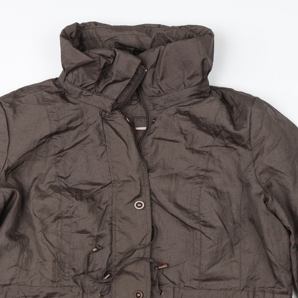 BM Womens Brown   Overcoat Coat Size 16
