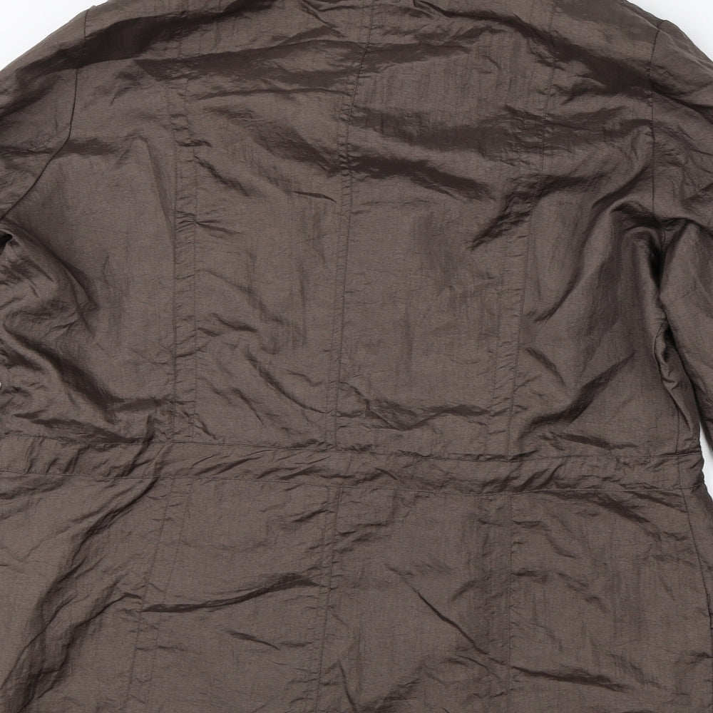 BM Womens Brown   Overcoat Coat Size 16