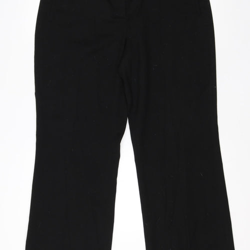 NEXT Womens Black  Polyester Dress Pants Trousers Size 14 L28 in Regular