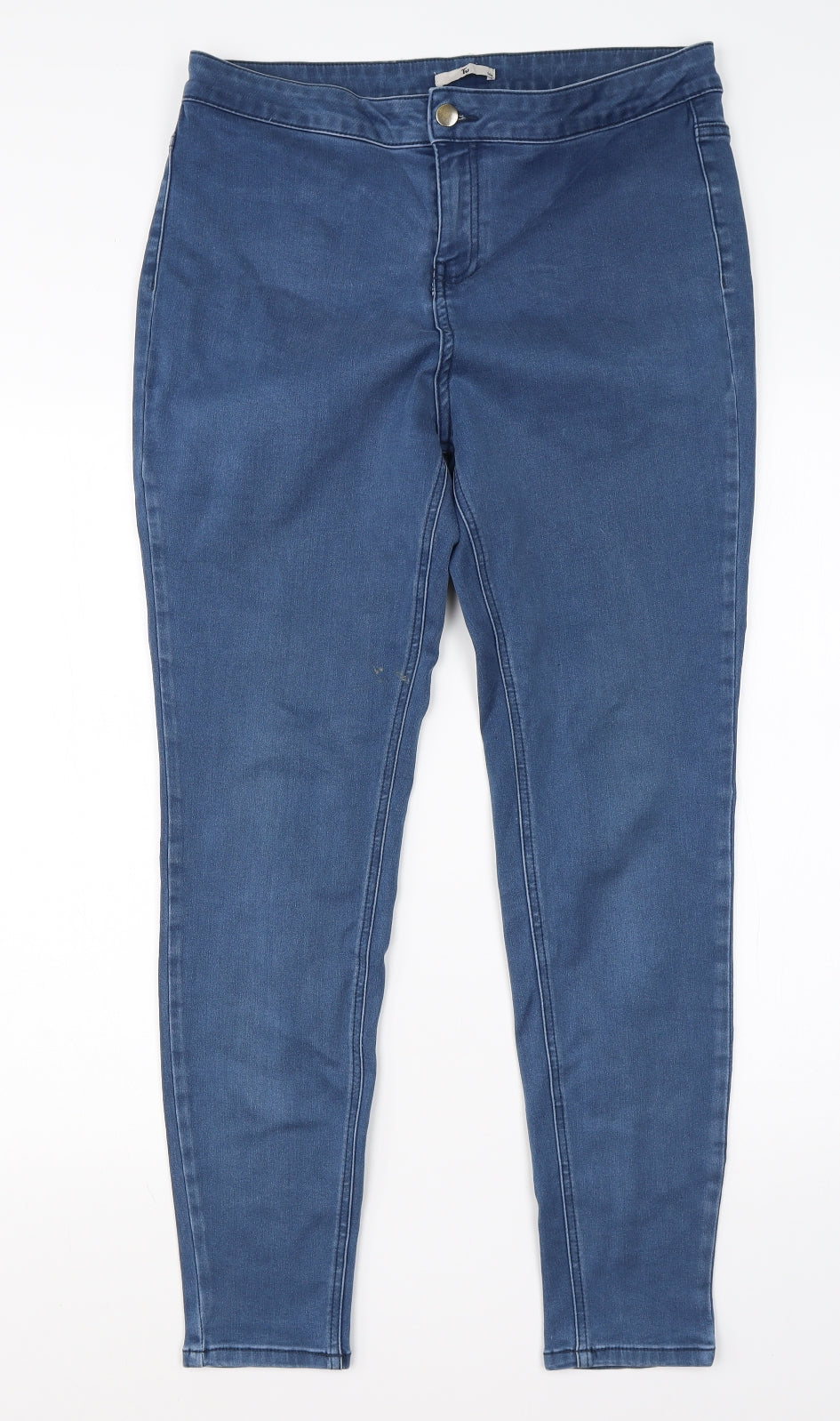 TU Womens Blue  Cotton Jegging Jeans Size 16 L27 in Regular