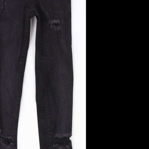 Denim Co Womens Black  Cotton Skinny Jeans Size 4 L25 in Regular