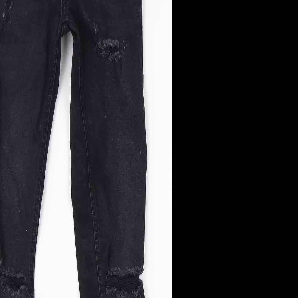 Denim Co Womens Black  Cotton Skinny Jeans Size 4 L25 in Regular