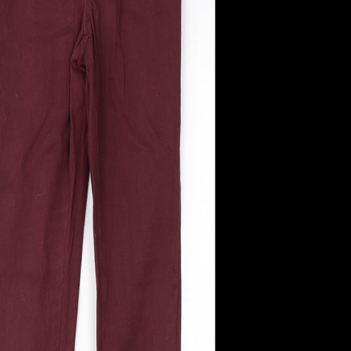 Noisy may Womens Red  Cotton Skinny Jeans Size M L28 in Regular