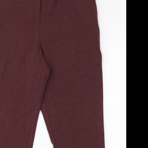 NEXT Womens Red  Viscose Dress Pants Trousers Size 16 L25 in Regular