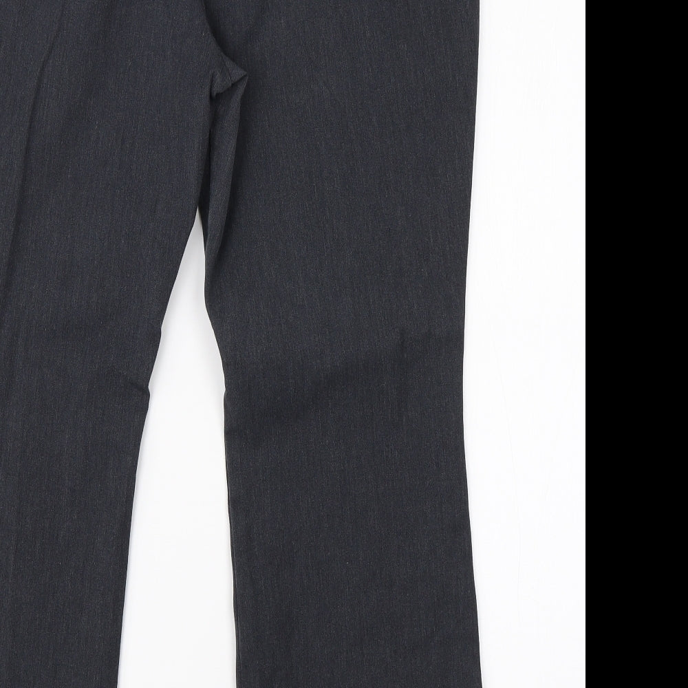 m&s Womens Grey  Camel Dress Pants Trousers Size 18 L25 in Regular