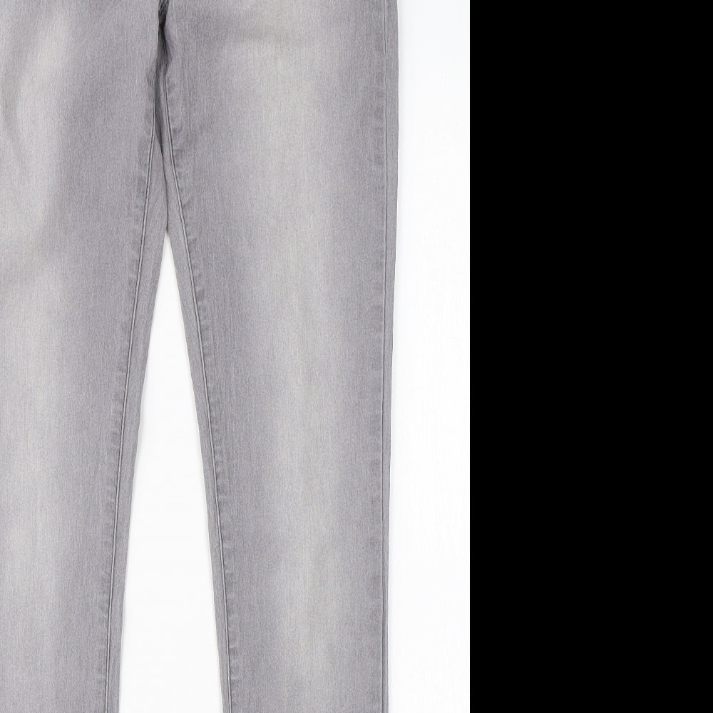 Denim Co Womens Grey  Cotton Skinny Jeans Size 12 L28 in Regular