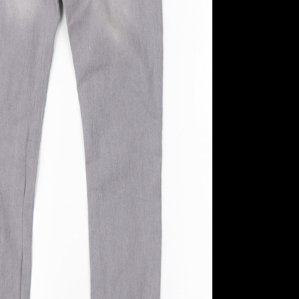 Denim Co Womens Grey  Cotton Skinny Jeans Size 12 L28 in Regular