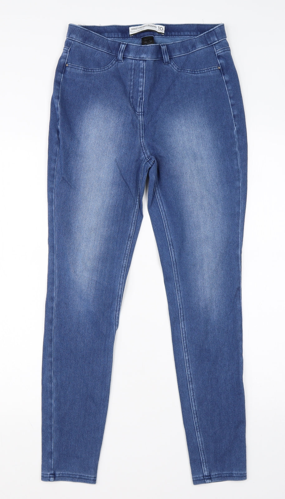 NEXT Womens Blue  Cotton Jegging Jeans Size 10 L26 in Regular