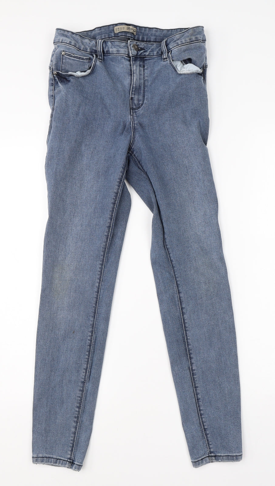 Denim Co Womens Blue  Cotton Skinny Jeans Size 12 L26 in Regular
