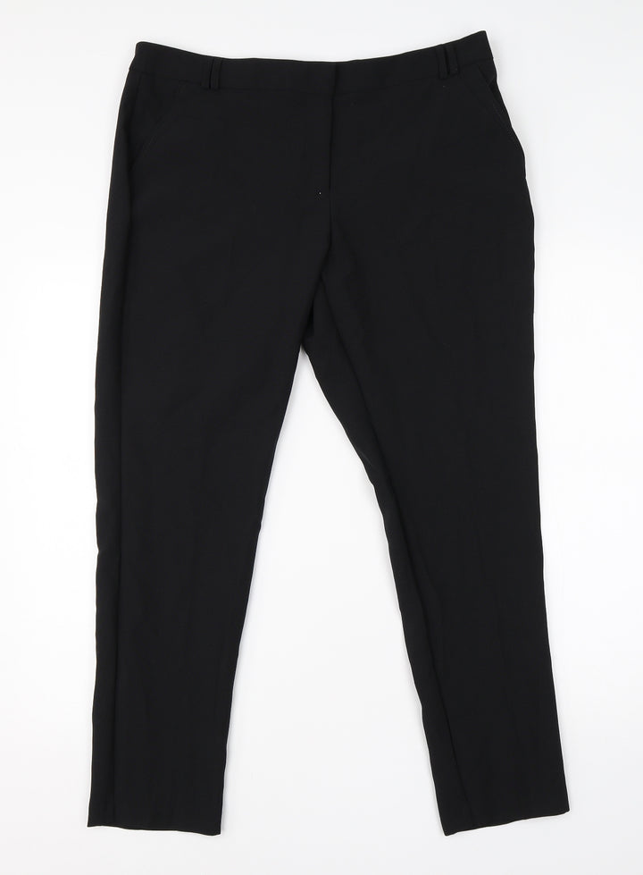 Atmosphere Womens Black  Viscose Dress Pants Trousers Size 12 L26 in Regular