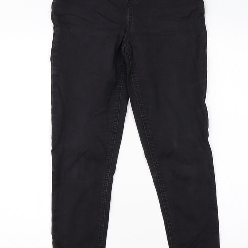 F&F Womens Black  Cotton Skinny Jeans Size 10 L28 in Regular