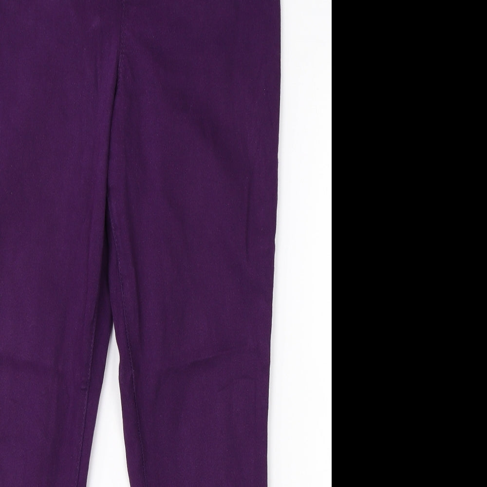 Pep & Co Womens Purple  Cotton Jegging Jeans Size 14 L26 in Regular