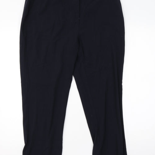 Isle Womens Blue  Viscose Dress Pants Trousers Size 16 L24 in Regular