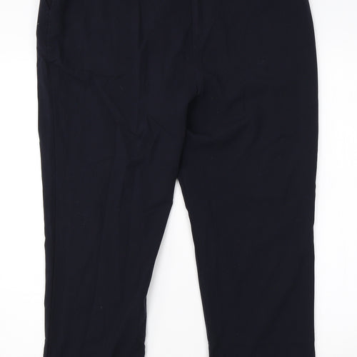 Isle Womens Blue  Viscose Dress Pants Trousers Size 16 L24 in Regular