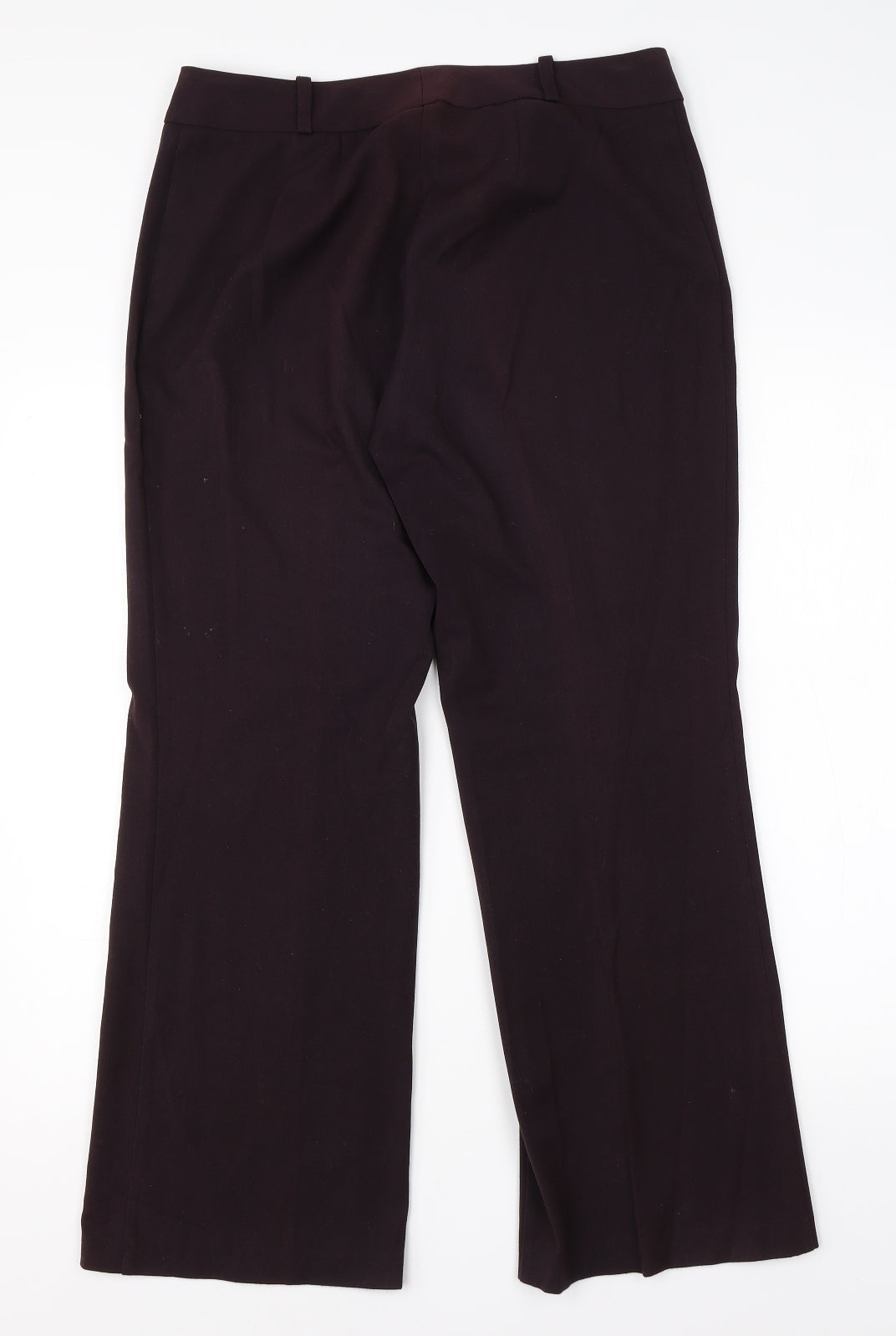 M&Co Womens Purple  Viscose Dress Pants Trousers Size 12 L26 in Regular