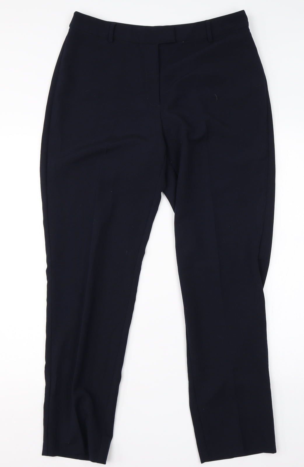 Debenhams Womens Black  Viscose Dress Pants Trousers Size 14 L26 in Regular