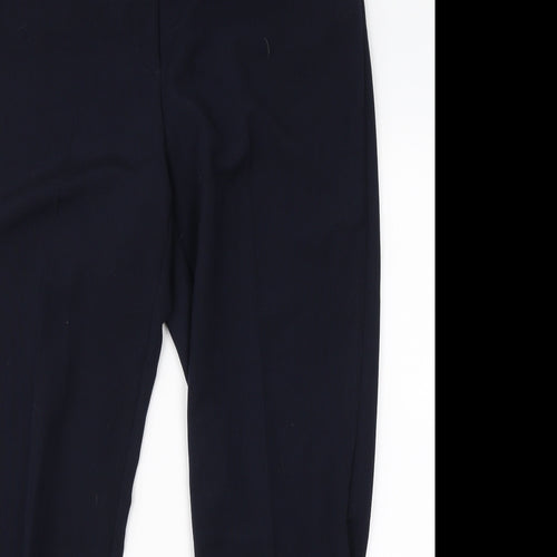 Debenhams Womens Black  Viscose Dress Pants Trousers Size 14 L26 in Regular