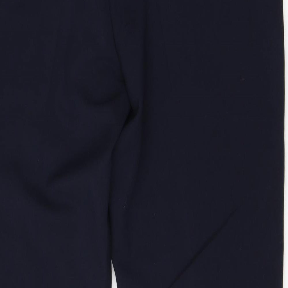 Debenhams Womens Black  Viscose Dress Pants Trousers Size 14 L26 in Regular