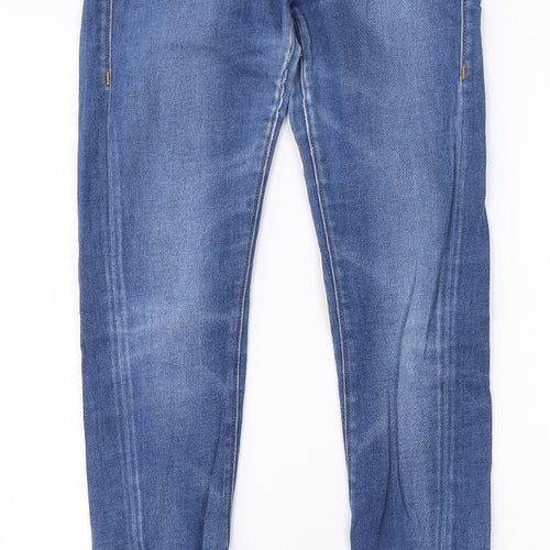 Preworn Womens Blue  Cotton Skinny Jeans Size XS L29 in Regular