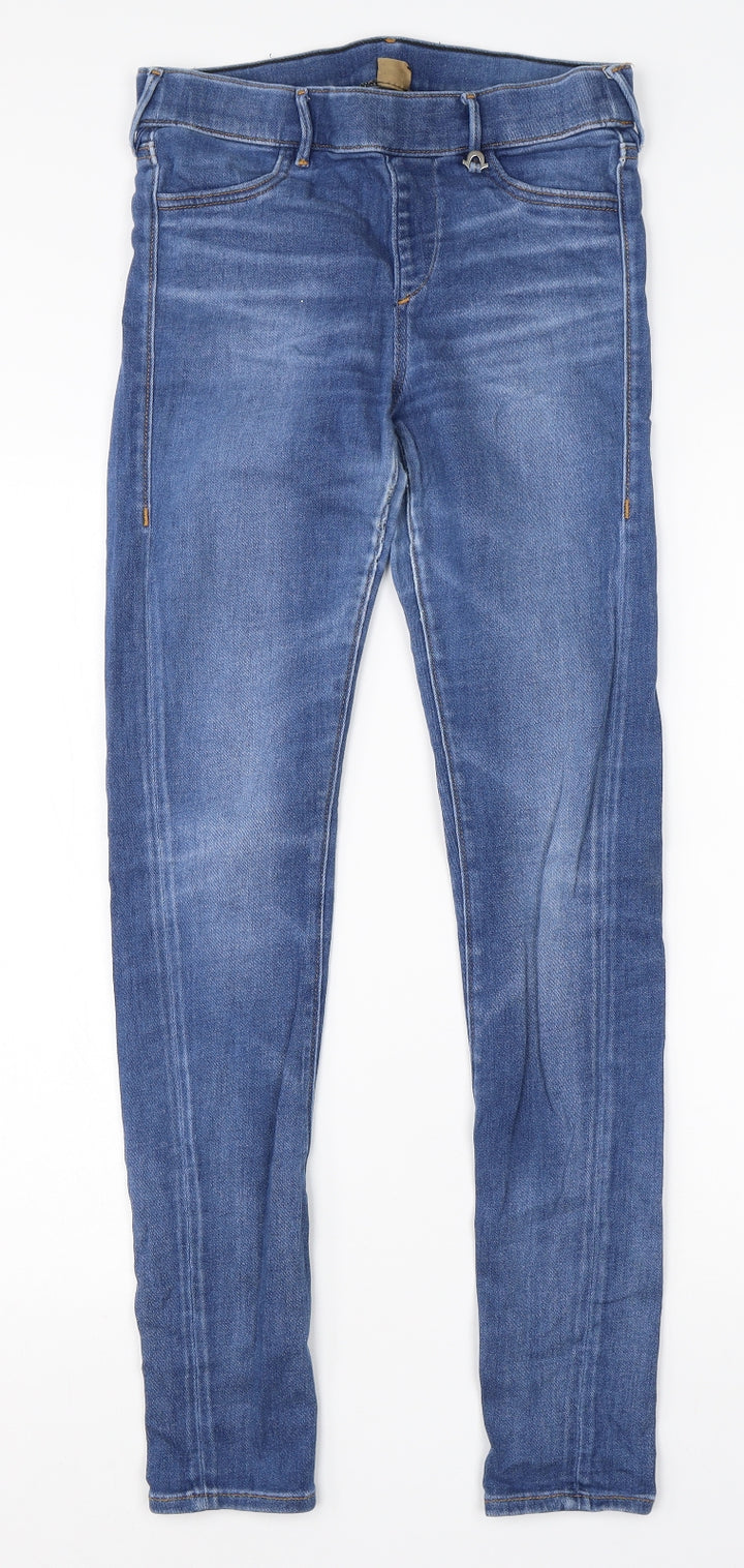 Preworn Womens Blue Cotton Skinny Jeans Size XS L29 in Regular