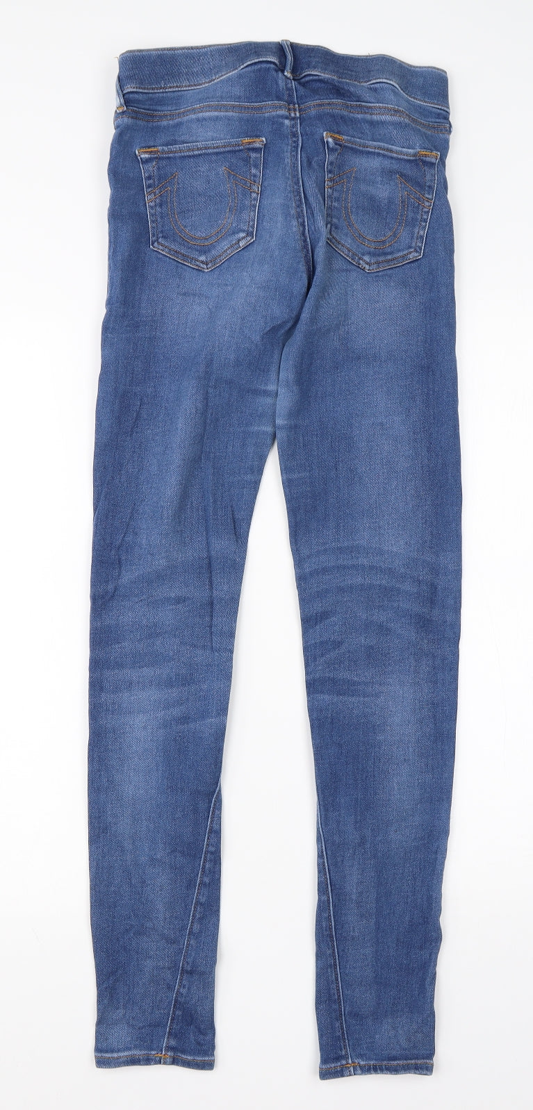 Preworn Womens Blue  Cotton Skinny Jeans Size XS L29 in Regular