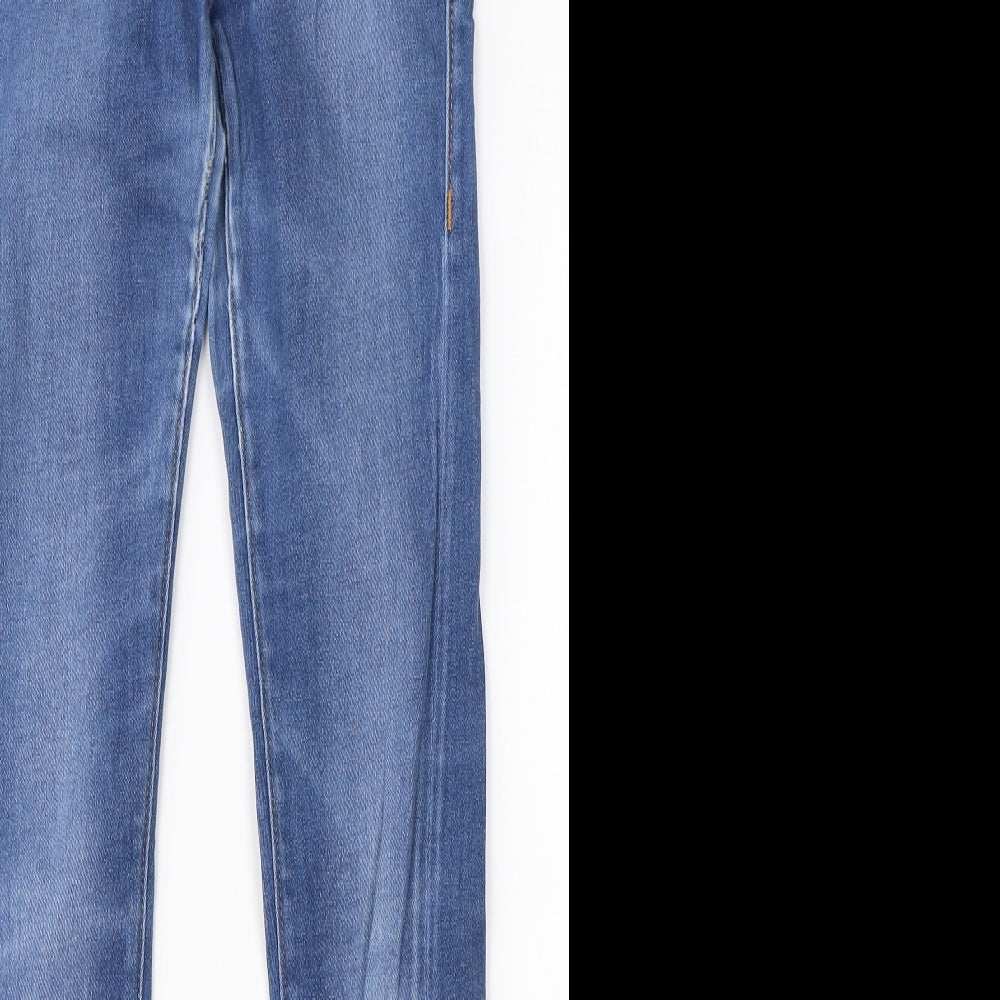 Preworn Womens Blue  Cotton Skinny Jeans Size XS L29 in Regular