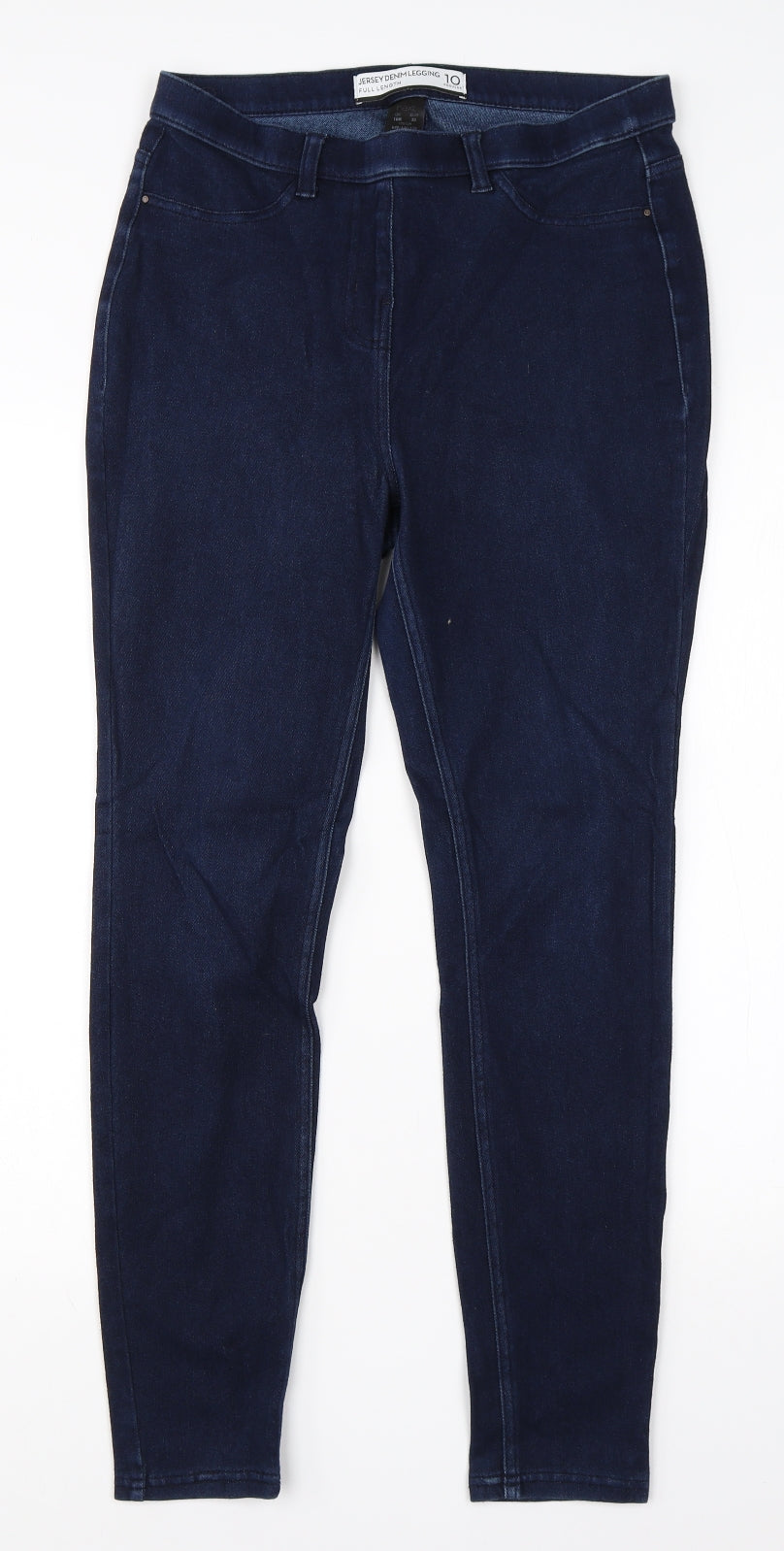 NEXT Womens Blue  Cotton Jegging Jeans Size 10 L25 in Regular