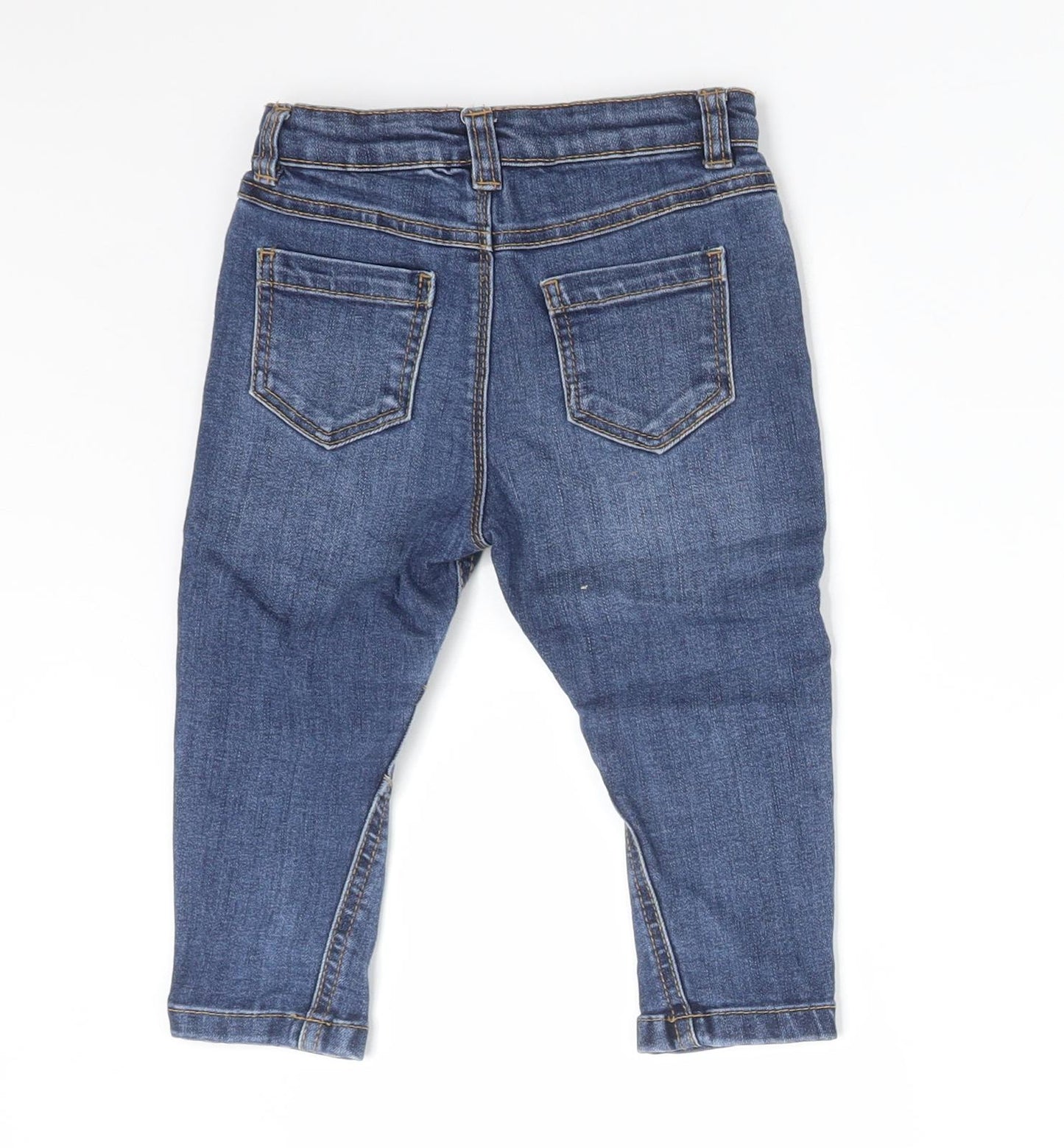 George Boys Blue  Cotton  Jeans Size 12-18 Months