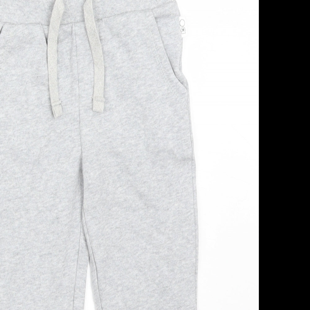Mothercare Boys Grey  Cotton Jogger Trousers Size 18-24 Months