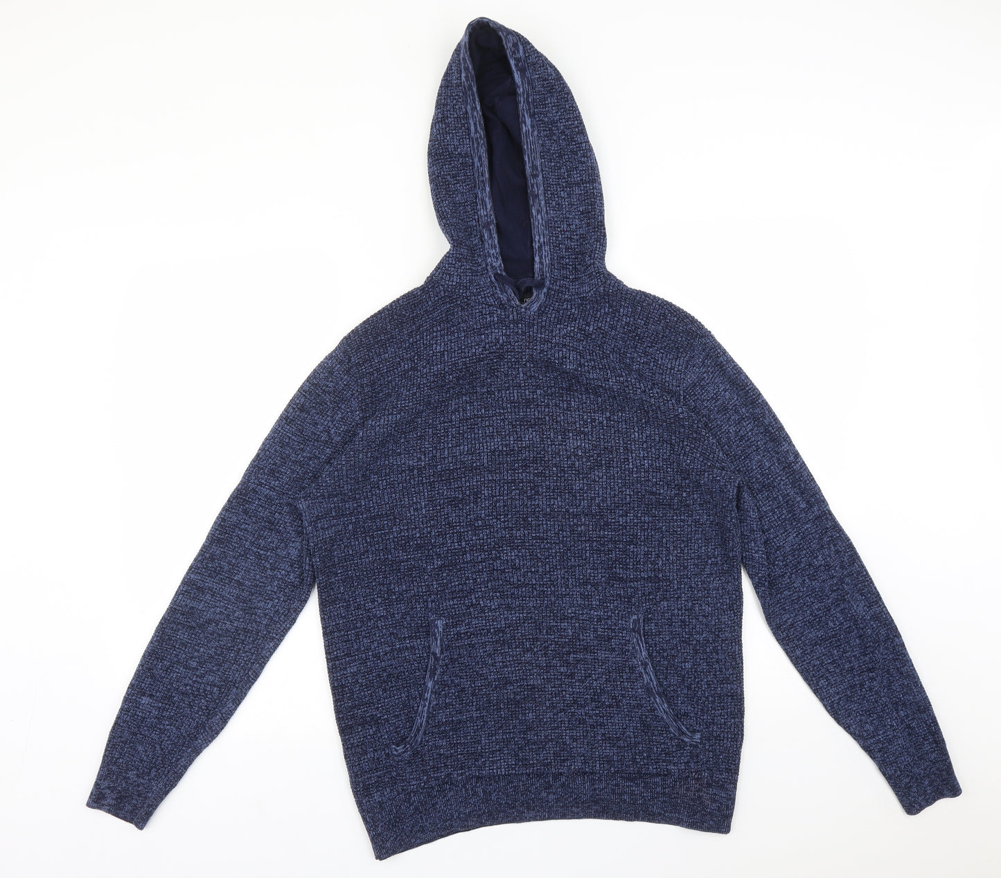 NEXT Mens Blue  Cotton Pullover Hoodie Size L