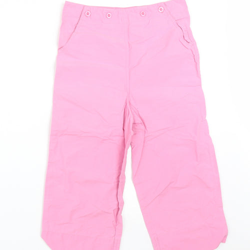 Essentials Girls Pink  Cotton  Trousers Size 10 Years  Regular