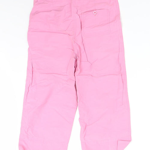 Essentials Girls Pink  Cotton  Trousers Size 10 Years  Regular
