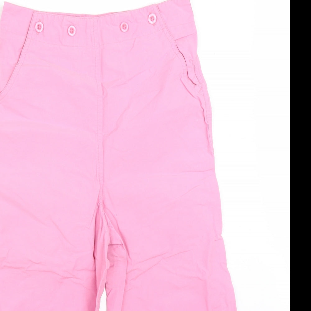 Essentials Girls Pink  Cotton  Trousers Size 10 Years  Regular