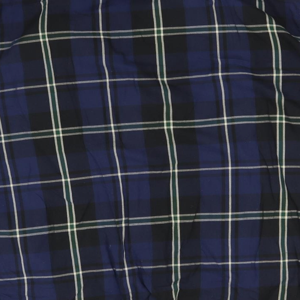 MISS MASH Mens Multicoloured Plaid Cotton  Button-Up Size 2XL Collared