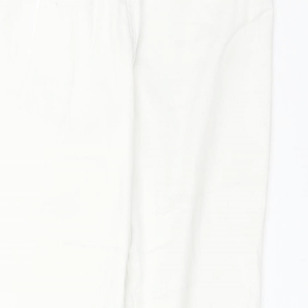 TU Womens White  Cotton Skinny Jeans Size 12 L27 in Regular
