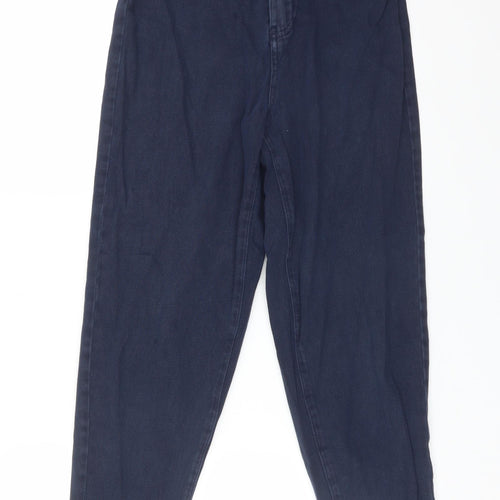 Per Una Womens Blue  Cotton Straight Jeans Size 6 L28 in Regular