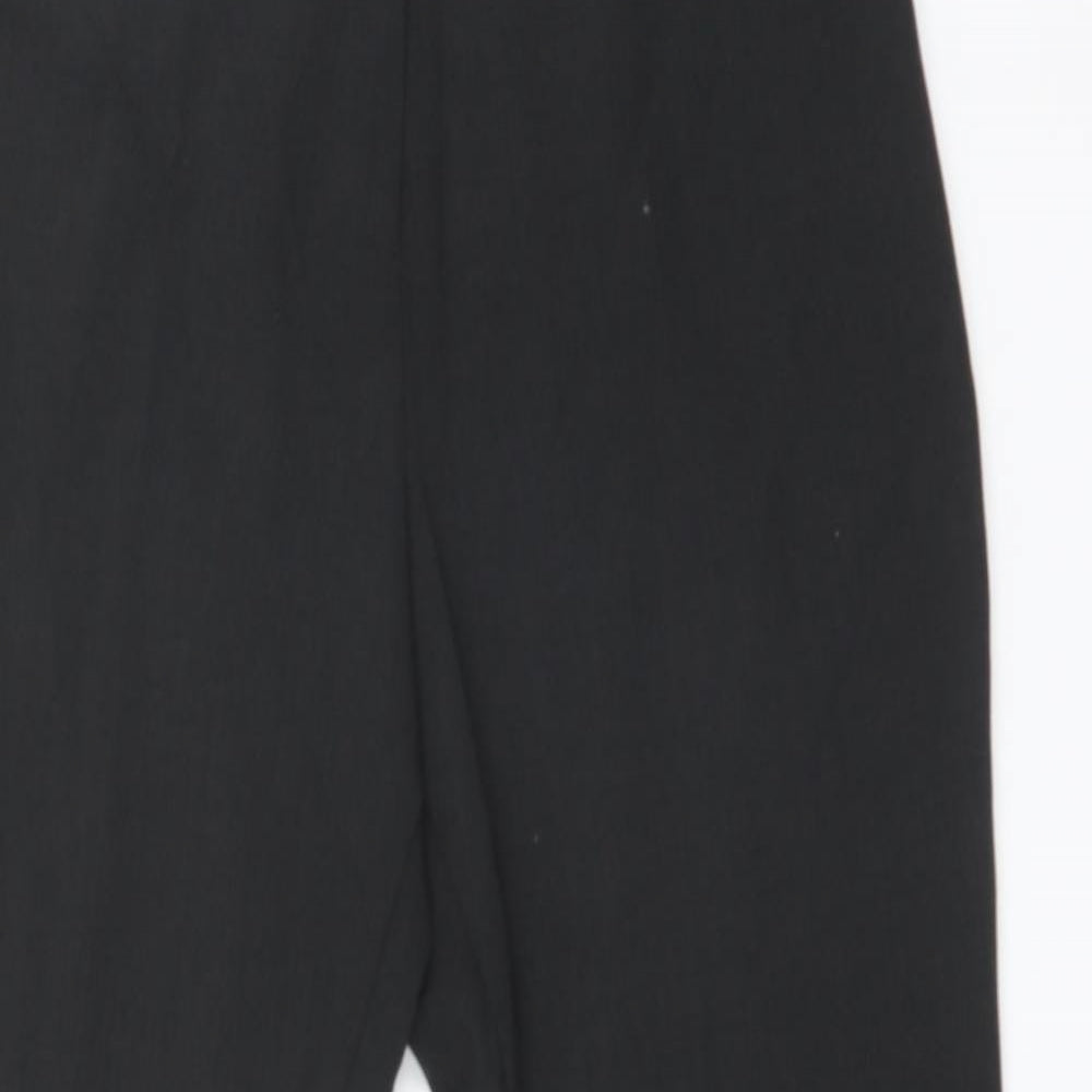 M&S Womens Grey  Polyester Dress Pants Trousers Size 14 L29 in Regular