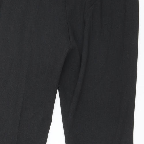 M&S Womens Grey  Polyester Dress Pants Trousers Size 14 L29 in Regular