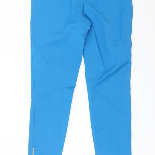ASOS Womens Blue  Cotton Carrot Trousers Size 8 L26 in Regular