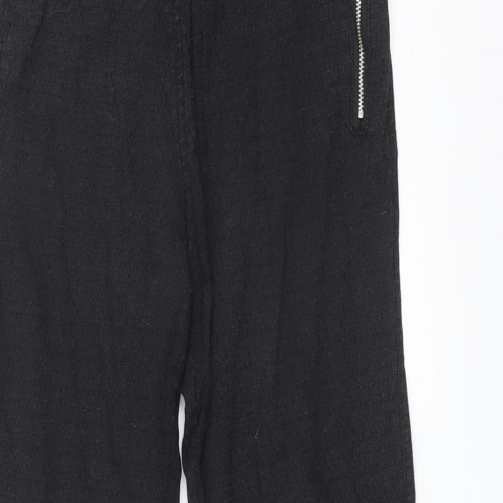 Preworn Womens Black  Cotton Jegging Trousers Size XL L28 in Regular
