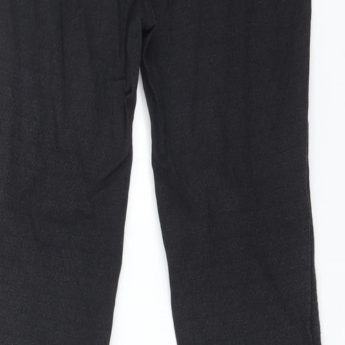 Preworn Womens Black  Cotton Jegging Trousers Size XL L28 in Regular
