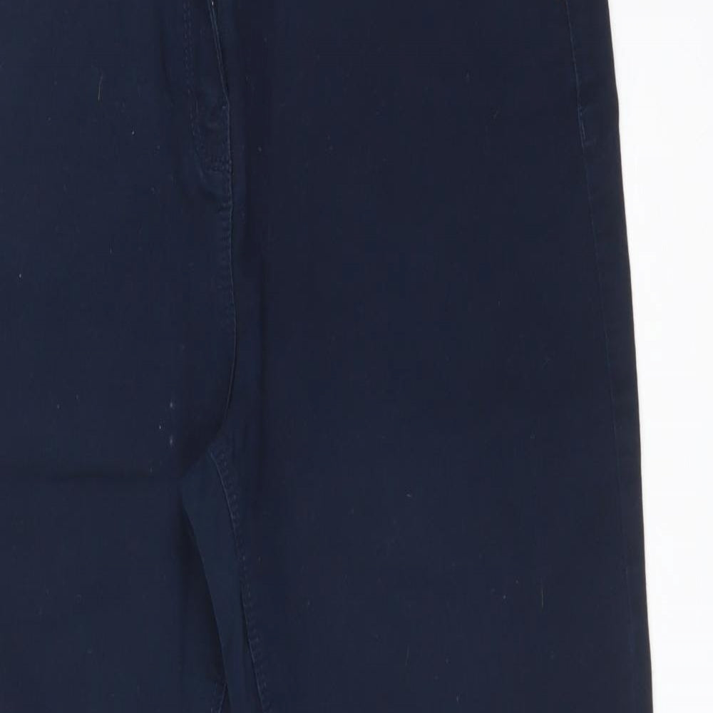 George Womens Blue  Cotton Skinny Jeans Size 14 L27 in Regular