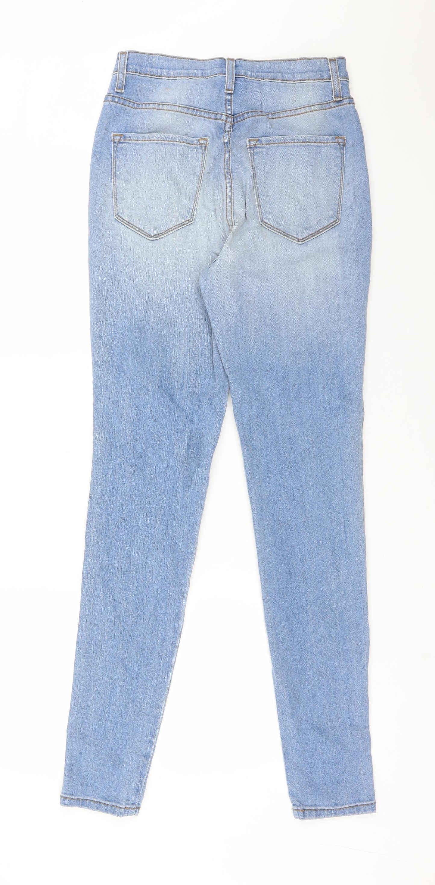 FASHION NOVE Womens Blue  Cotton Skinny Jeans Size 29 L30 in Regular