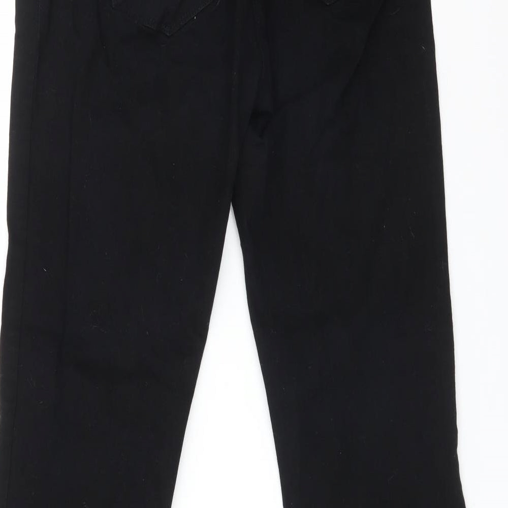 NEXT Womens Black  Cotton Bootcut Jeans Size 14 L30 in Regular