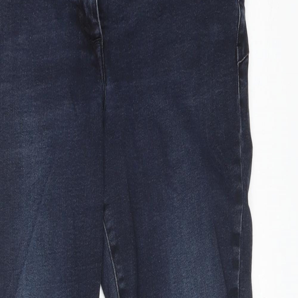 NEXT Womens Blue  Cotton Skinny Jeans Size 16 L27 in Regular