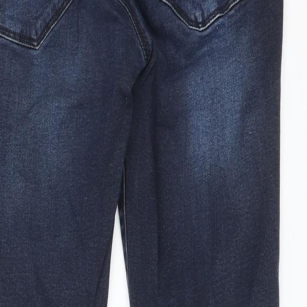 NEXT Womens Blue  Cotton Skinny Jeans Size 16 L27 in Regular
