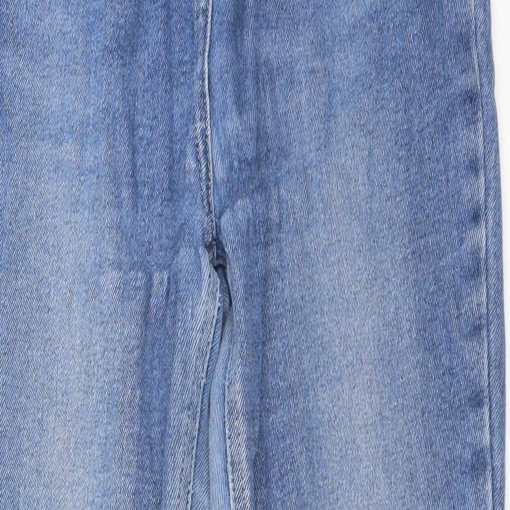 NEXT Womens Blue  Cotton Skinny Jeans Size 12 L28 in Regular